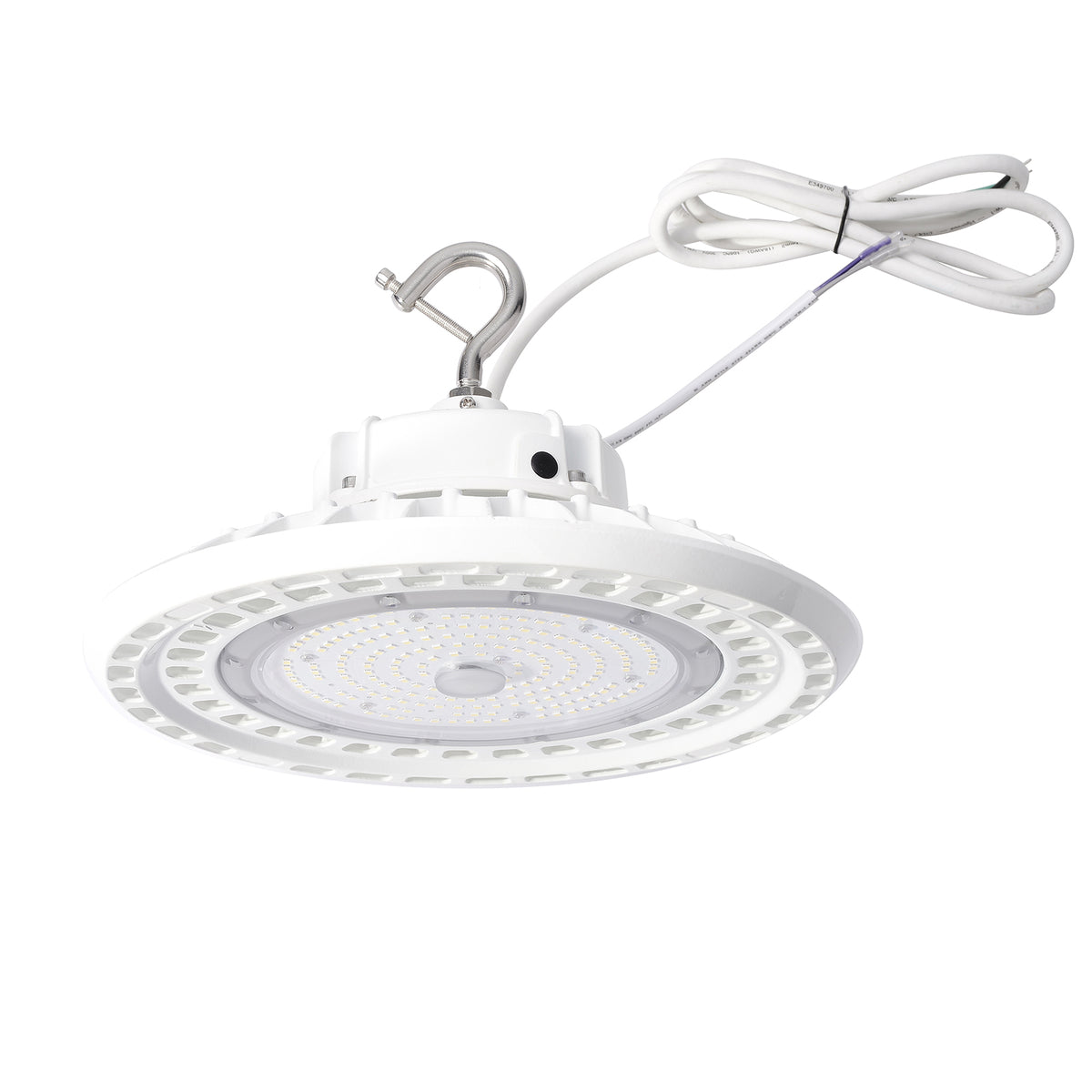 100/120/150W Wattage Selectable White Housing LED UFO High Bay Light AC 100-277V CCT 5000K | 5EHB-150W-120V-50K-SV2-W - Image 2
