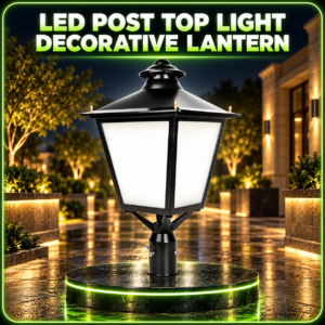 LED Post Top Light – Decorative Lantern