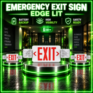 Emergency Exit Sign – Edge Lit