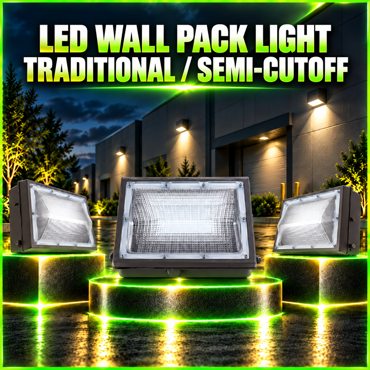 LED Wall Pack Light – Traditional / Semi-Cutoff