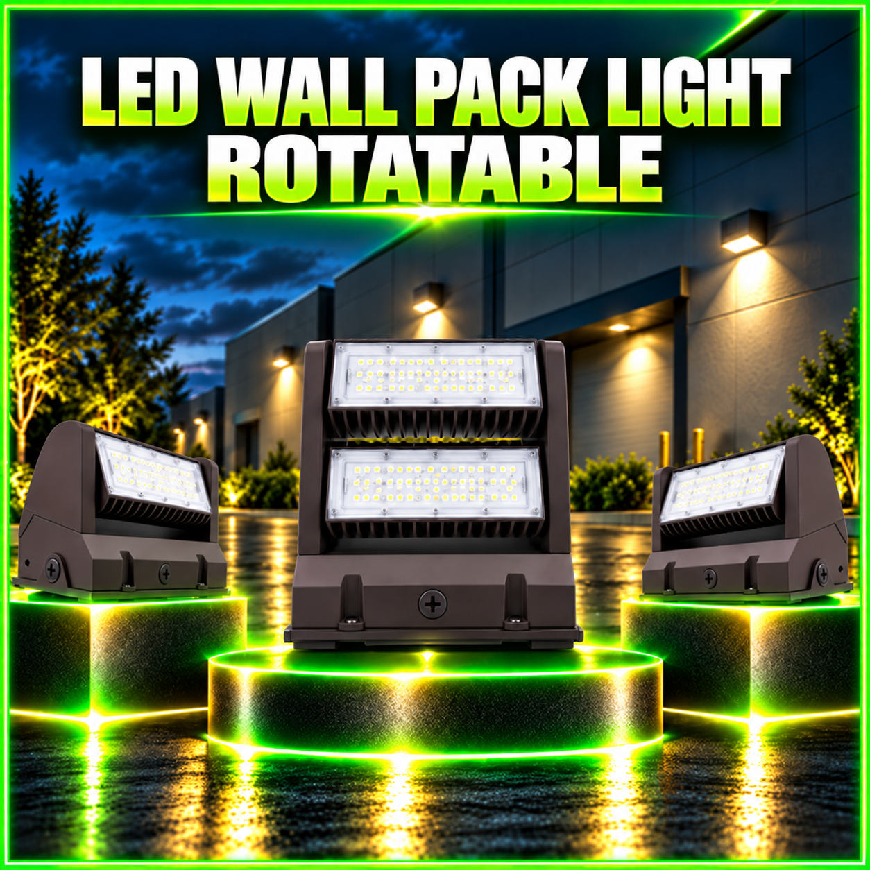 LED Wall Pack Light – Rotatable