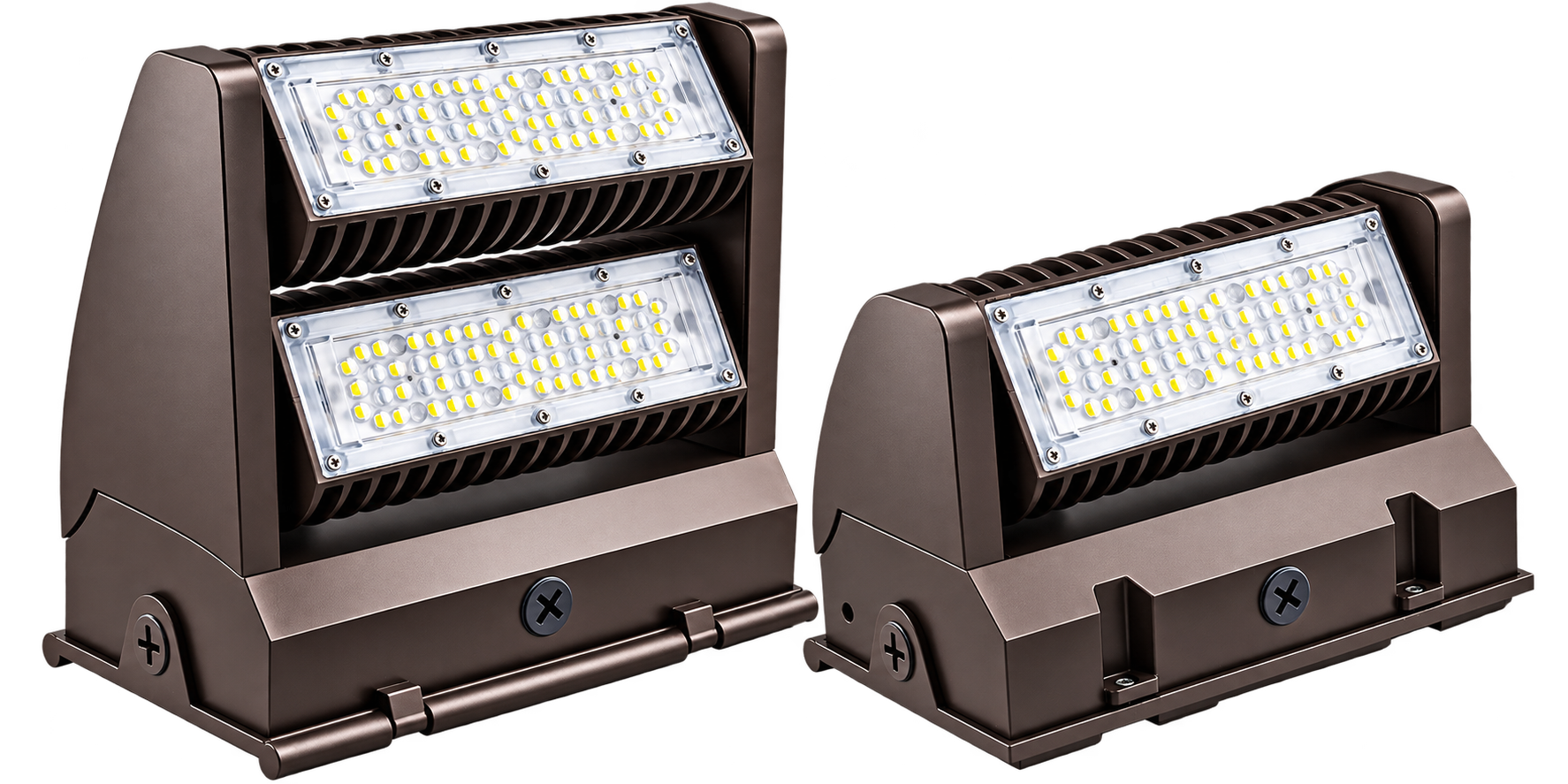 Rotatable LED wall pack lights