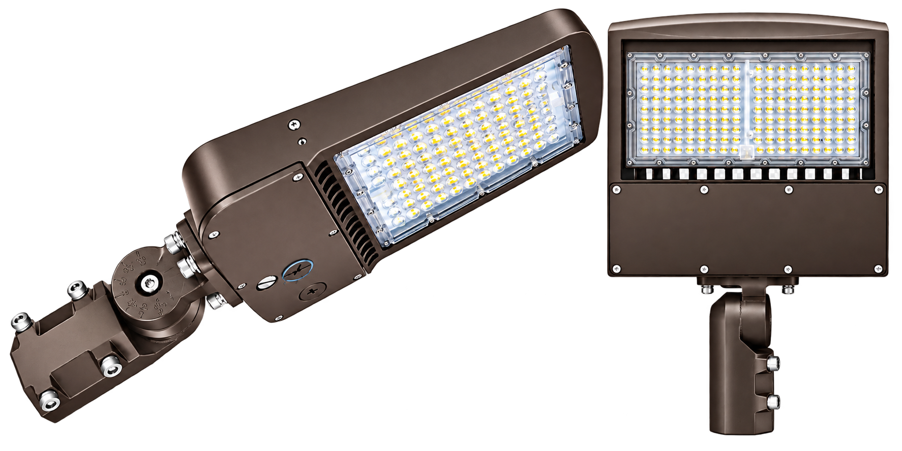 LED parking lot and street area lights